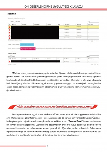 BİLSEM ''Görsel Algı Testi ve Müzikal Yatkınlık Testi'' Uygulama Kılavuzu 4