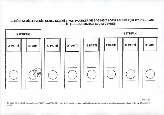 2023 Seçimleri Geçerli ve Geçersiz Oy Pusulası Örnekleri 6