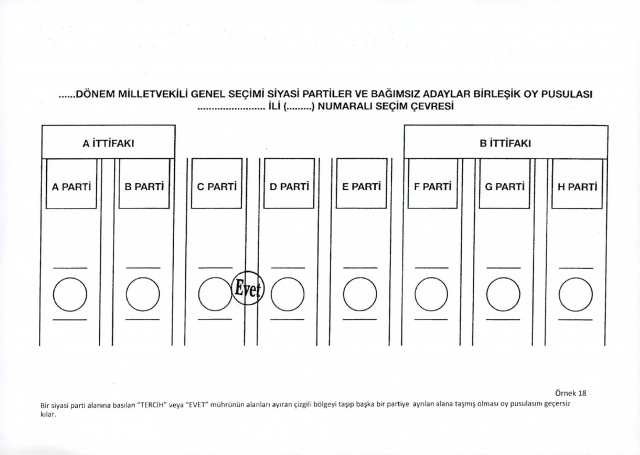 2023 Seçimleri Geçerli ve Geçersiz Oy Pusulası Örnekleri 5