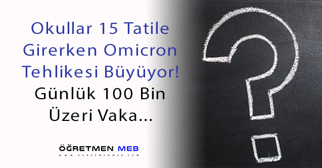 Okullar 15 Tatile Girerken Omicron Alarmı