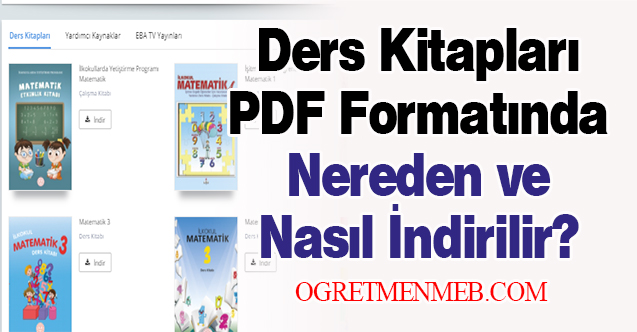 Ders Kitapları PDF Formatında Nereden ve Nasıl İndirilir?