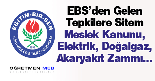 EBS'den Açıklama: "Herkes Eğitim Bir Sen'e Kızıyor Biz Kime Kızalım?"