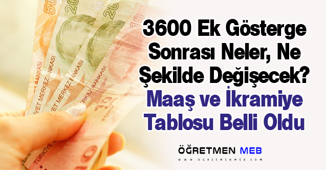 4 Meslek Grubunda 3600 Ek Gösterge Sonrası Neler Değişecek?