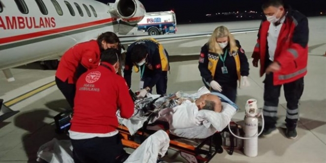 Ambulans uçak Almanya'daki İzmirli öğretmen için havalandı