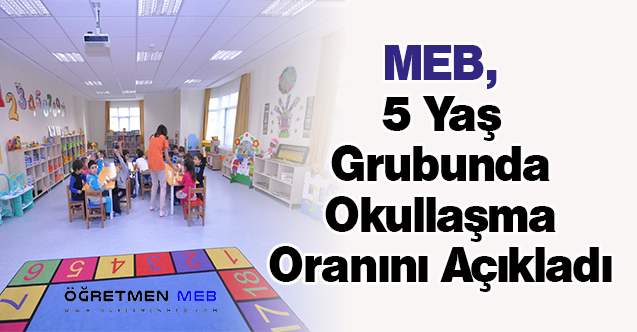 MEB, 5 Yaş Grubunda Okullaşma Oranını Açıkladı