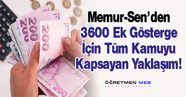 3600 Ek Gösterge İçin İlk Somut Adım