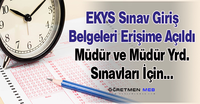 ÖSYM, MEB 2022 EKYS Sınav Giriş Belgelerini Erişime Açtı