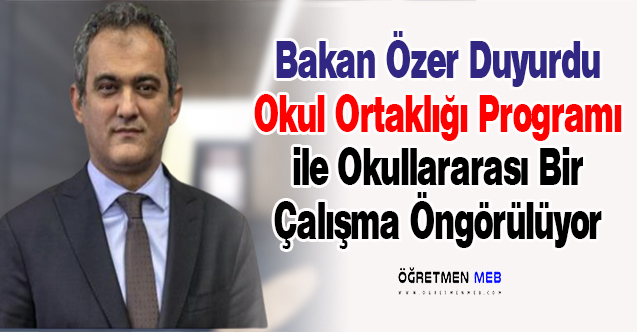 MEB'den Daha Önce Benzeri Olmayan Yeni Bir Program