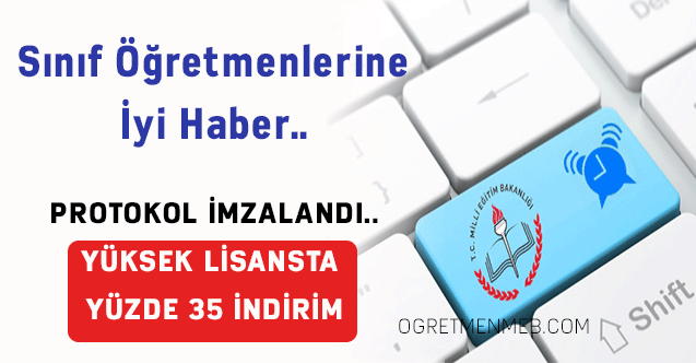 Sınıf öğretmenlerine özel yüksek lisans indirimi