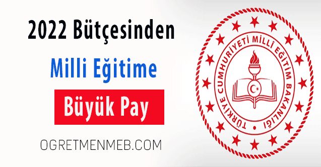 2022 bütçesinden Milli Eğitime büyük pay