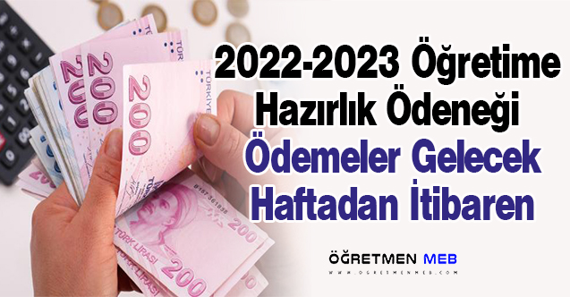 Öğretmenlerin Öğretim Yılına Hazırlık Ödeneği Gelecek Haftadan İtibaren Ödenecek