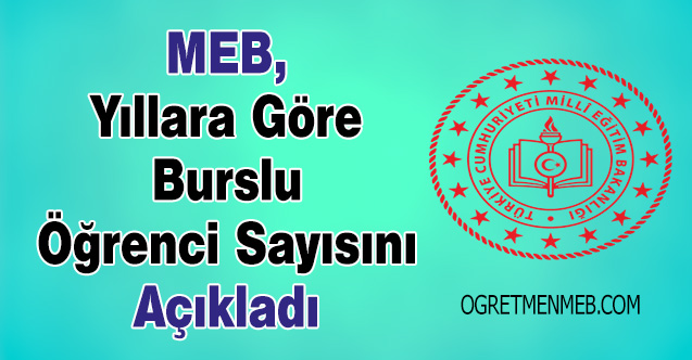 MEB, Yıllara Göre Burslu Öğrenci Sayısını Açıkladı