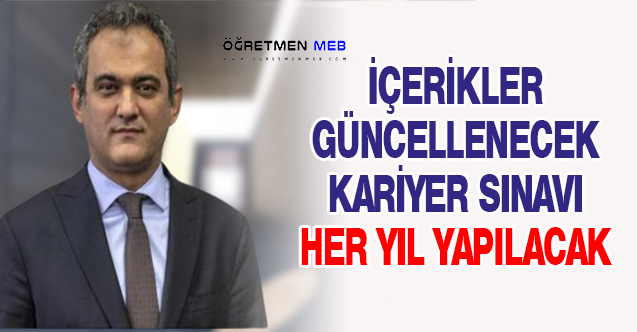 Bakan Özer'den Öğretmenlik Kariyer Sınavı Açıklaması