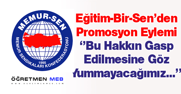 EBS'den Maaş Promosyonu Eylemi