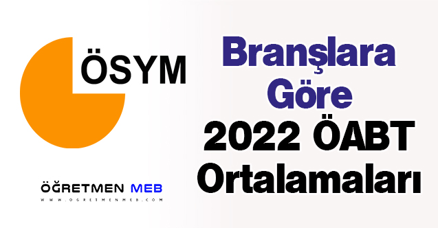 Branşlara Göre 2022 ÖABT Ortalamaları