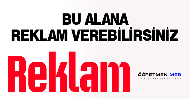 Ogretmenmeb.com'a Reklam Verebilirsiniz