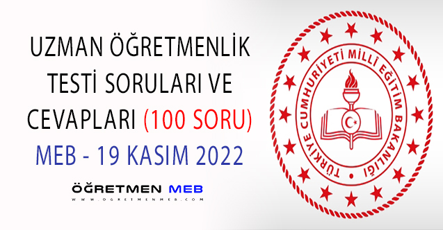 Uzman Öğretmenlik Sınavı Soruları ve Cevapları - 100 Soru