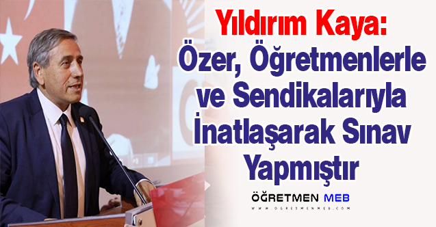 CHP'den Öğretmenlik Kariyer Basamakları Yazılı Sınavı Açıklaması