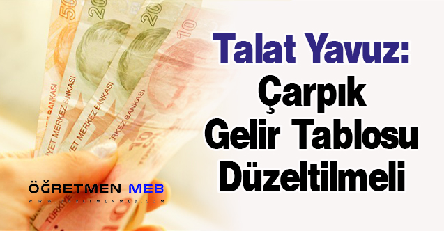 Talat Yavuz: ''Çarpık Gelir Tablosu Düzeltilmeli''