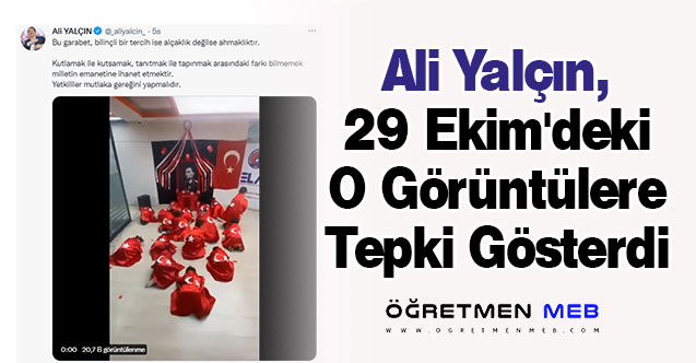 Ali Yalçın, 29 Ekim'deki O Görüntülere Tepki Gösterdi