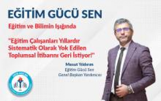 EĞİTİM VE BİLİMİN IŞIĞINDA...