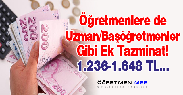 Öğretmenlere de Uzman/Başöğretmenler Gibi Ek Ödeme Geliyor