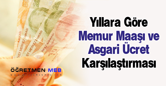 Yıllara Göre Memur Maaşı ve Asgari Ücret Karşılaştırması