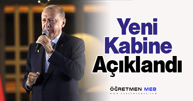 Yeni Kabine Açıklandı