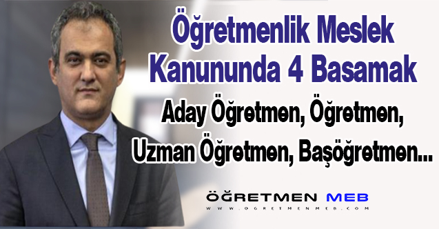 Öğretmenlik Meslek Kanununun Detayları Ortaya Çıkıyor