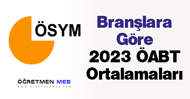 Branşlara Göre 2023 ÖABT Ortalamaları