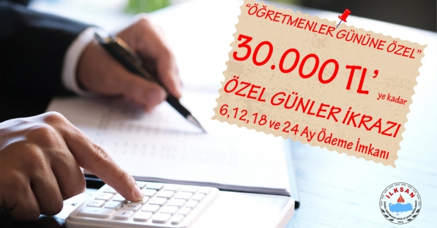 İLKSAN'dan Öğretmenler Gününe Özel İkraz