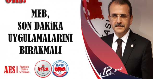 MEB, SON DAKİKA UYGULAMALARINI BIRAKMALI