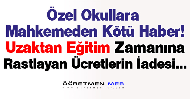 Salgın Sürecinde Özel Okullara Kötü Haber!